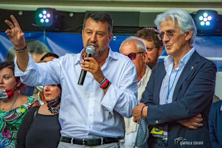 Matteo Salvini a Macerata (Agosto 2020)