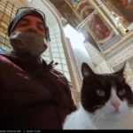 Gianluca e il gatto del santuario